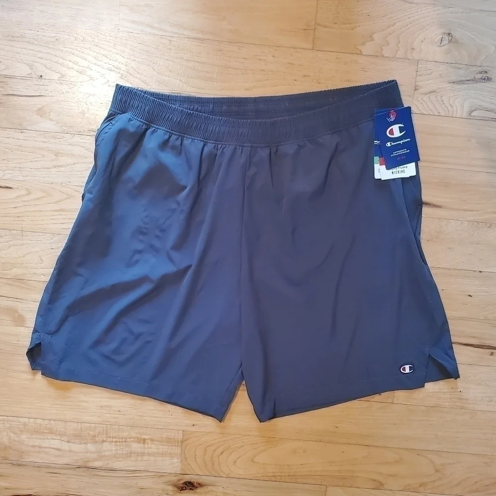 Champion Gray Athletic Wicking Pocket Shorts Men's Size XXL NWT
